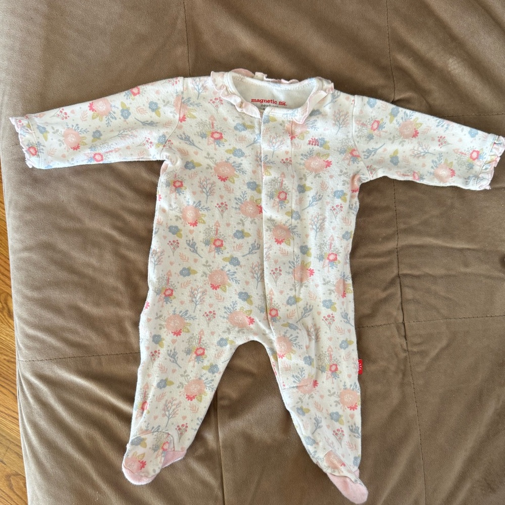 Magnetic me newborn girls onesie